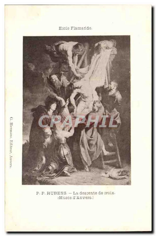 Die Abnahme vom Kreuz — P. P. Rubens — G. Hermans, Verlag, Antwerpen - Vorderseite