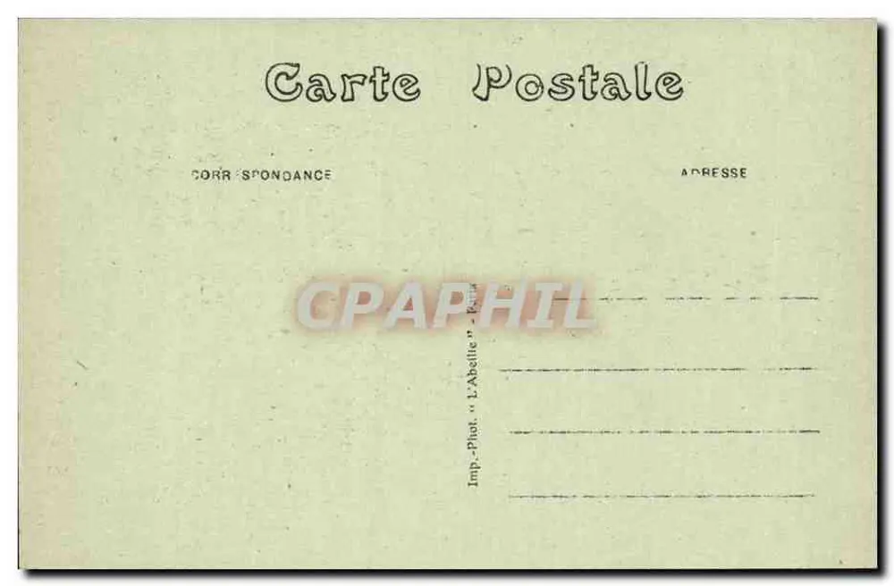 Paris — Fonte Saint-Michel — Imp. Phot. L'Abellie - Verso