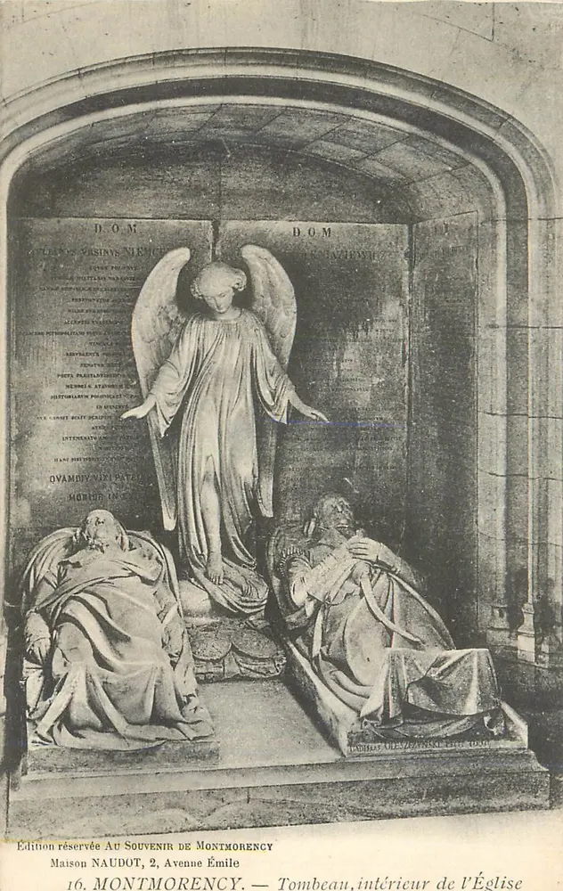 Montmorency — Innere Ansicht der Kirche — Exklusive Ausgabe zum Gedenken an Montmorency, Maison NAUDOT, 2 Avenue Émile - Vorderseite