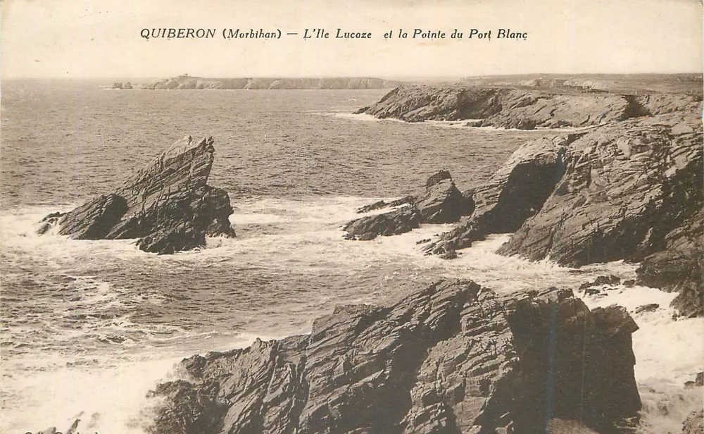 Quiberon (Morbihan) — L'Île Lucaze und die Pointe du Port Blanc - Vorderseite
