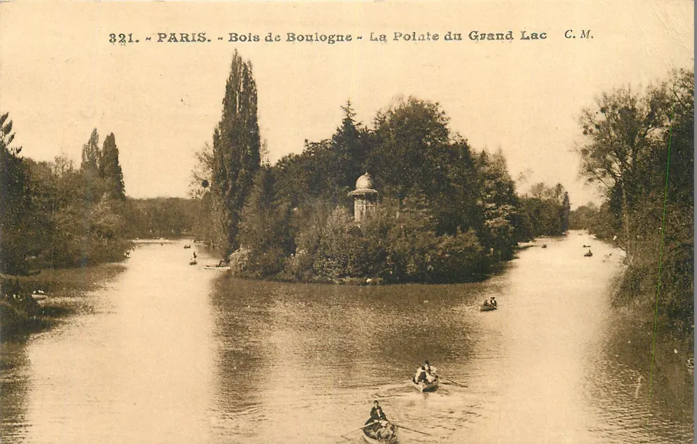 Paris - Bois de Boulogne - Die Spitze des Großen Sees - C.M. n°321 - Vorderseite