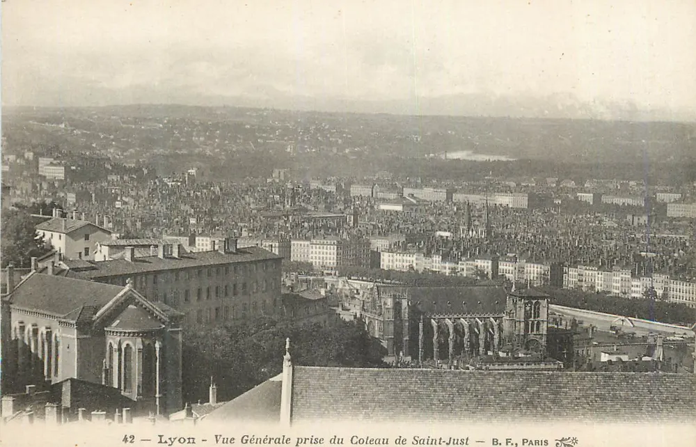 Lyon — Allgemeine Ansicht vom Saint-Just-Hügel — B.F., PARIS - Vorderseite