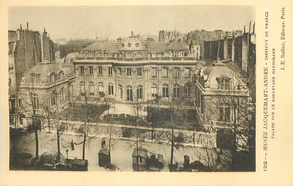 Musée Jacquemart-André — Fassade am Boulevard Haussmann — J.E. Bulloz, Paris - Vorderseite