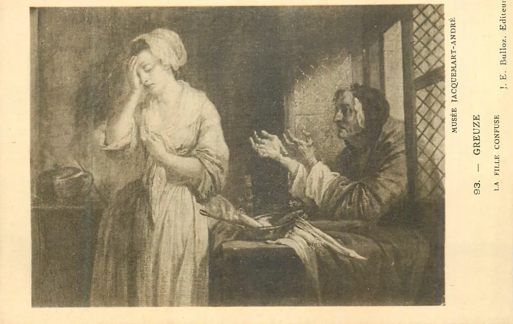 A Menina Confusa — Museu Jacquemart-André — J.E. Bulloz, Editor - Frente