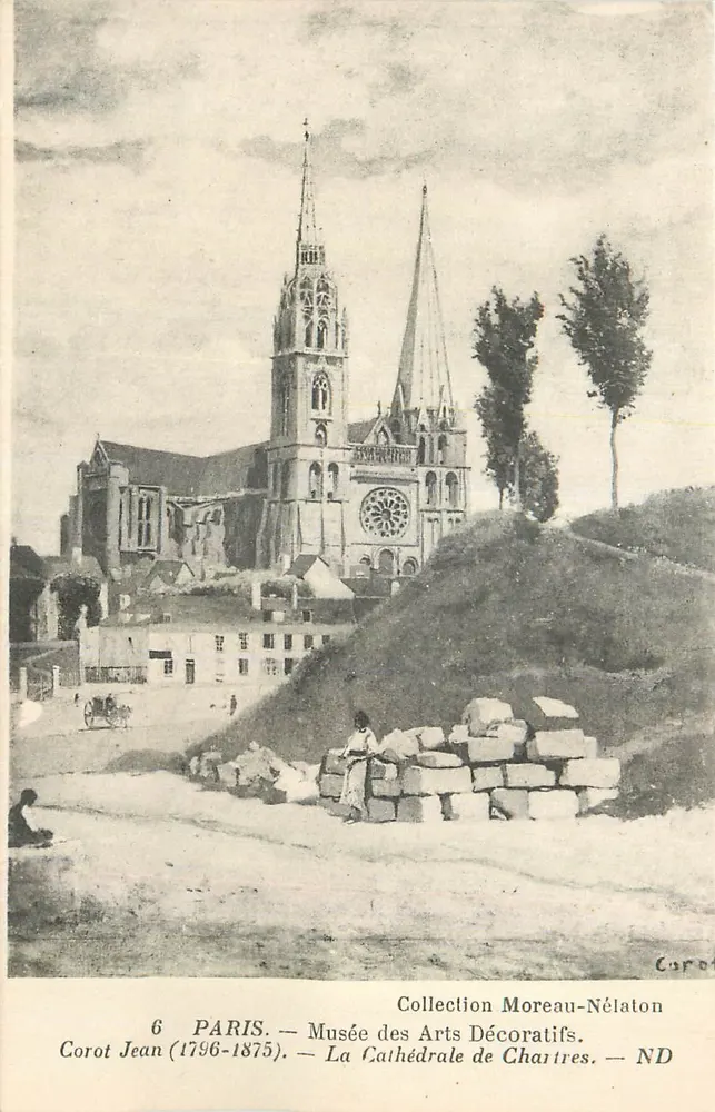 Die Kathedrale von Chartres — Corot Jean (1796-1875) — Sammlung Moreau-Nélaton - Vorderseite