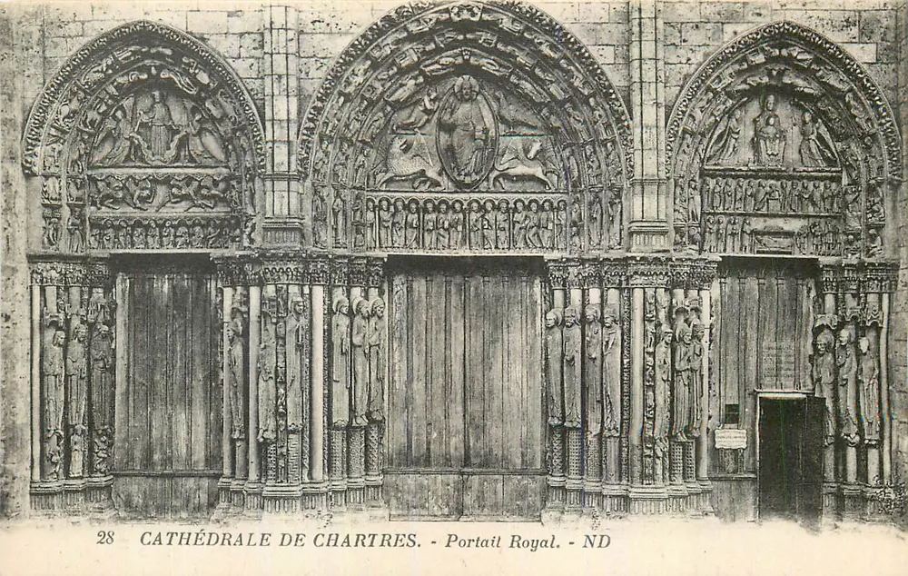 Catedral de Chartres — Portal Real — ND - Frente