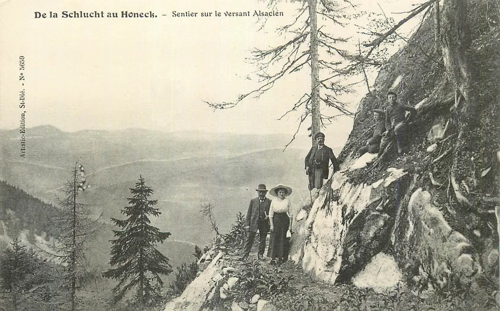Von der Schlucht zum Honeck — Weg am elsässischen Hang — Artistic-Edition, St-Dié, N° 5659 - Vorderseite