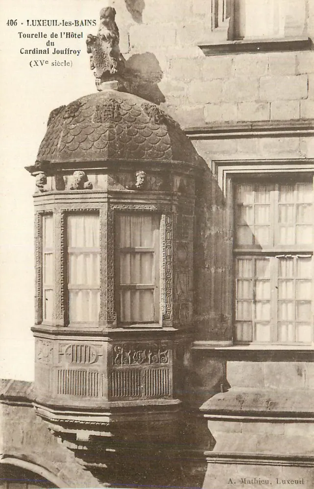 LUXEUIL-les-BAINS — Turm des Hotels des Kardinals Jouffroy (15. Jahrhundert) — A. Mathieu, Luxeuil - Vorderseite