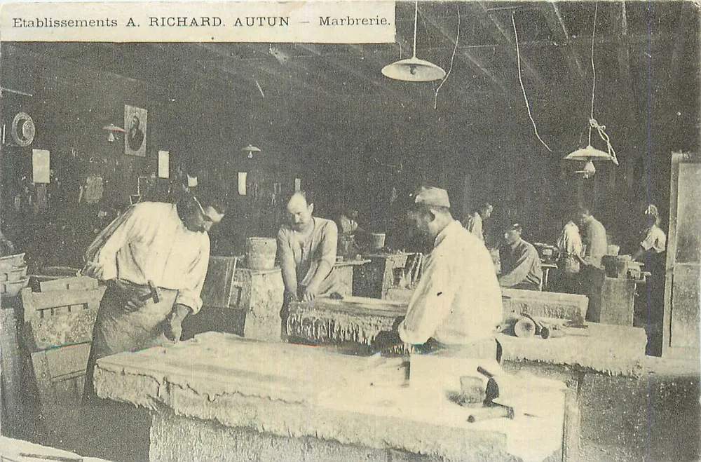 Estabelecimentos A. RICHARD AUTUN — Mármore. - Frente