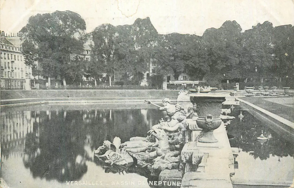 Versailles — Bassin de Neptune — editor não identificado, número de série não visível - Frente