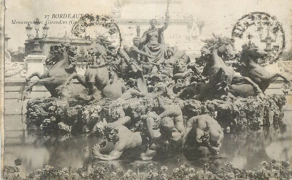 Bordeaux — Monumento dos Girondinos (Grupo Sul) — C.B. - Frente