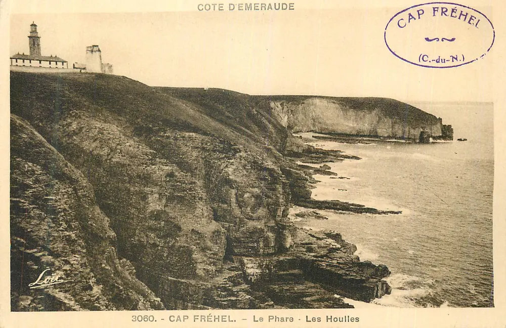 Cap Fréhel — Der Leuchtturm — Les Houilles — Côte d'Émeraude — Verlag Loez, Nr. 3060 - Vorderseite