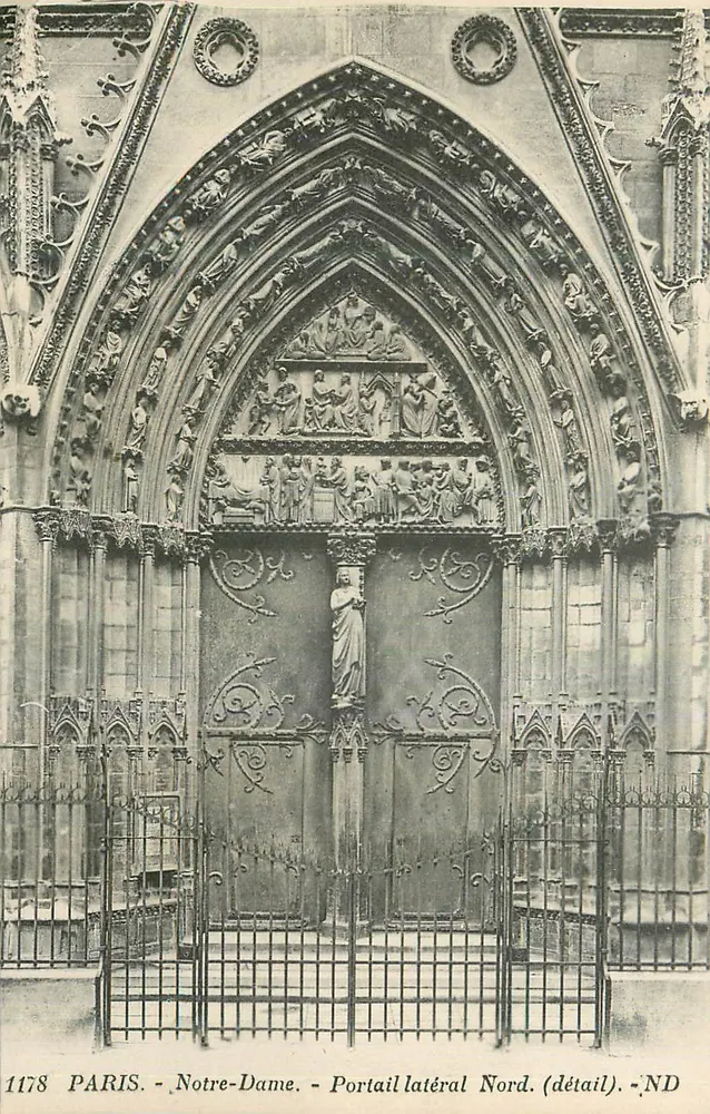 Paris - Notre-Dame - Nordseitiger Portal (detail) - ND - Vorderseite