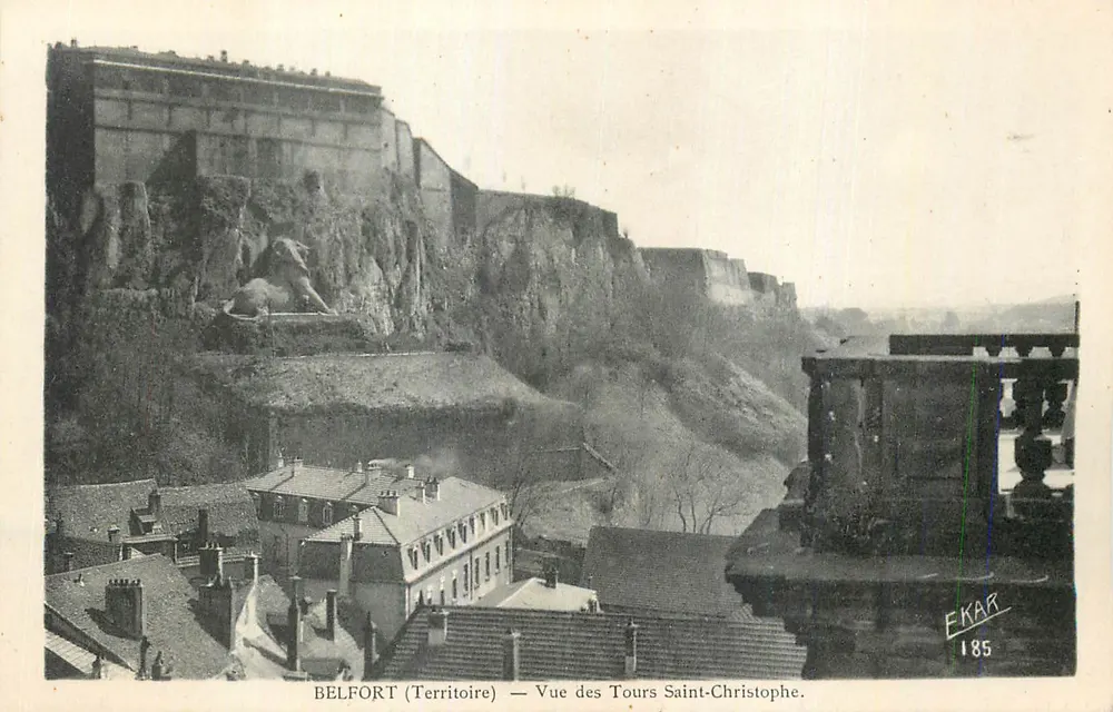 Belfort (Territorium) — Ansicht der Saint-Christophe-Türme — Verlag EKAR, n° 185 - Vorderseite