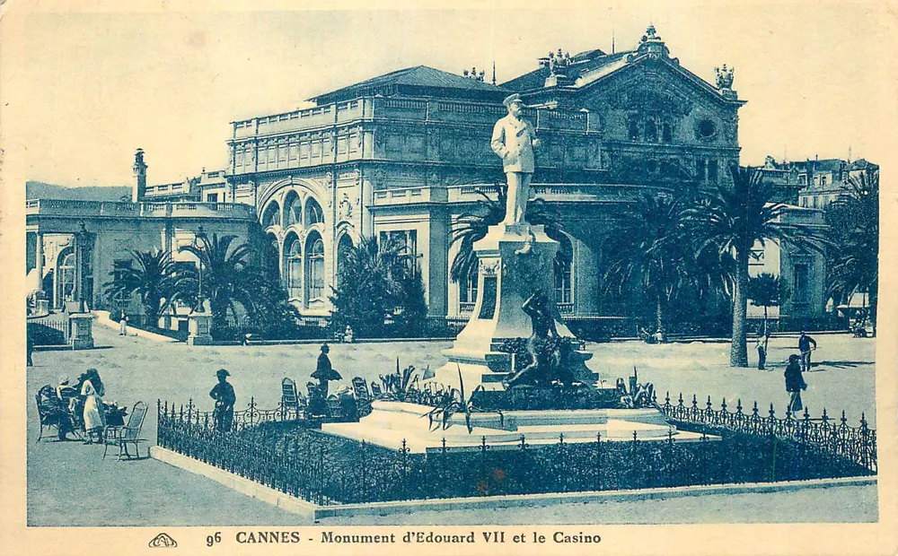 CANNES - Denkmal für Edward VII und das Casino - Vorderseite