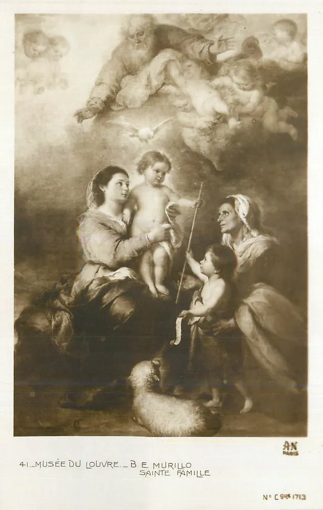 Sagrada Família — Museu do Louvre — B. E. Murillo - Frente