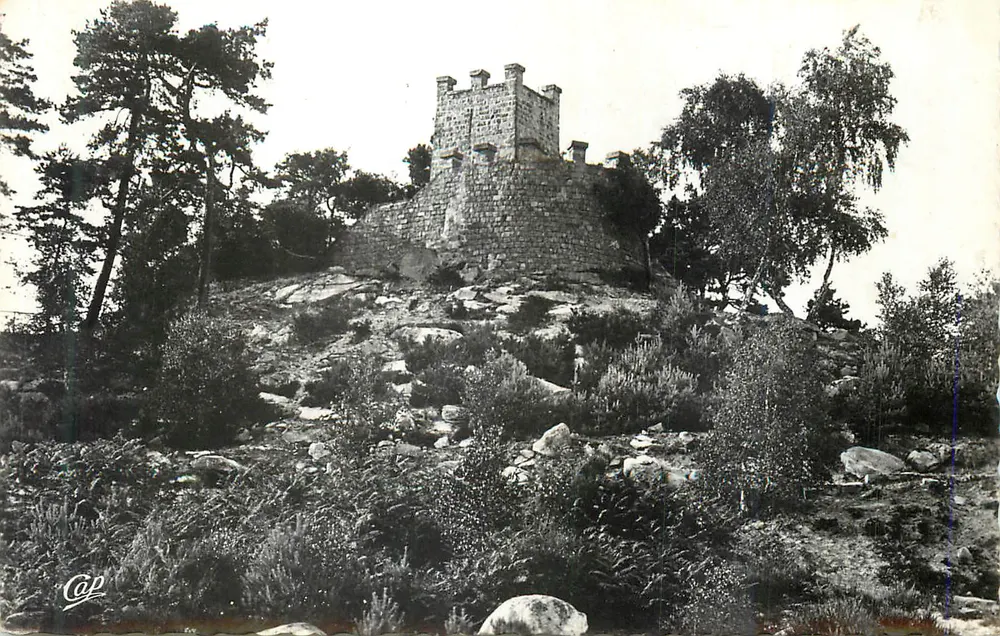 Befestigtes Schloss — auf Felsen und Kiefern — Verlag Cap - Vorderseite