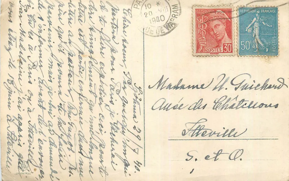 Ansicht der Region Nîmes — Landschaft und Dorf — Verlag Orient Mill - Vorderseite