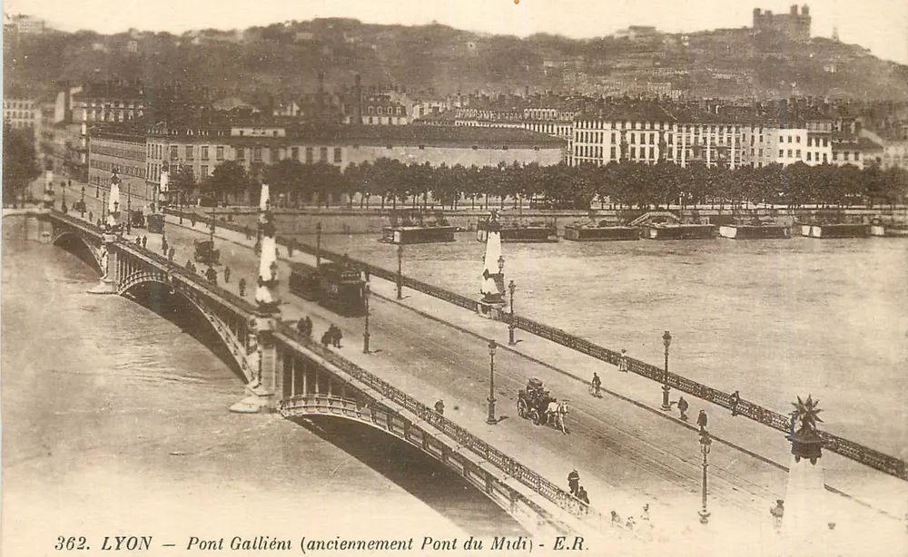 LYON — Brücke Galliéni (früher Pont du Midi) — E.R. - Vorderseite