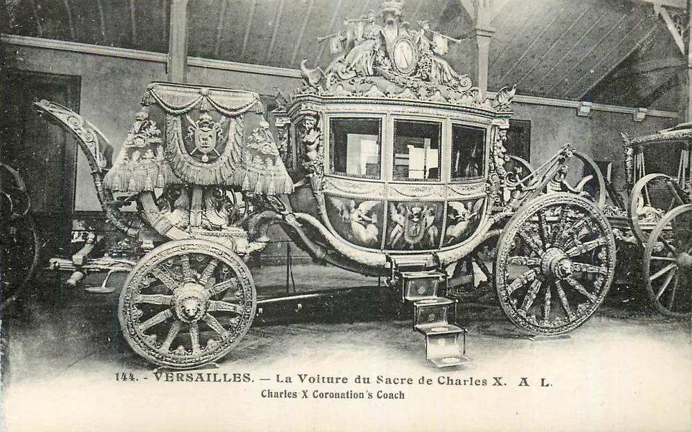 Versailles — Ansicht des Throns der Krönung von Karl X — A. L. n°144 - Vorderseite