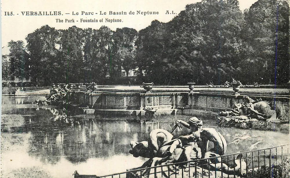 Versalhes — O Parque - O Bassin de Netuno — A.L. - Frente