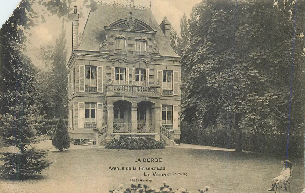 A Berge — Avenida da Prise-d'Eau — Le Vésinet - Frente