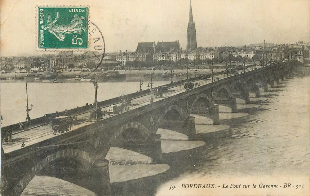 Bordeaux — Die Brücke über die Garonne — BR-321 - Vorderseite