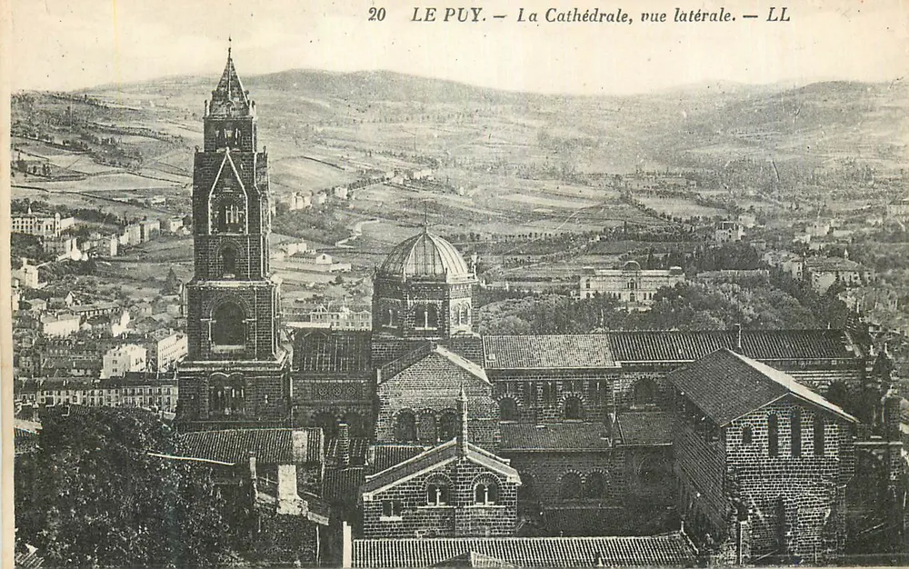 Le Puy — Die Kathedrale, seitliche Ansicht — LL - Vorderseite