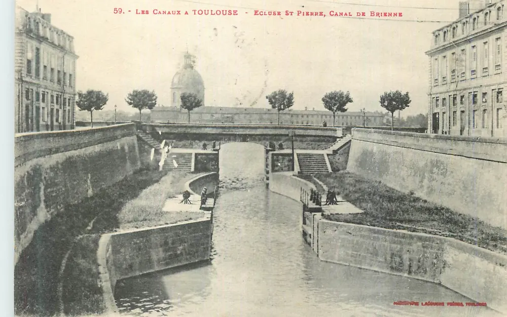 Die Kanäle in Toulouse — Schleuse Saint-Pierre, Kanal von Brienne — n°59 - Vorderseite