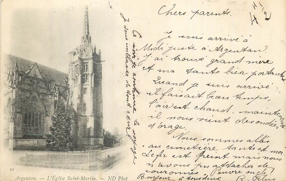 Argentan — Die Kirche Saint-Martin — ND Phot - Vorderseite