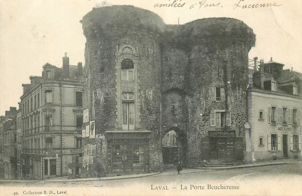 A Porta Beucheresse — Laaval — Coleção B. D., Laval - Frente