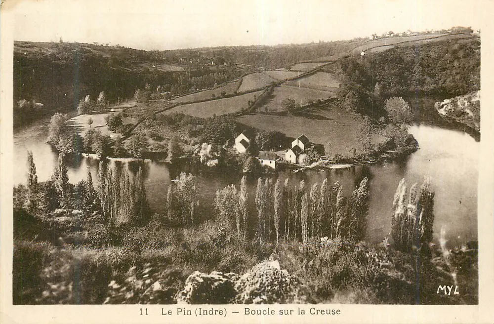 Le Pin (Indre) — Curva na Creuse — MYL - Frente