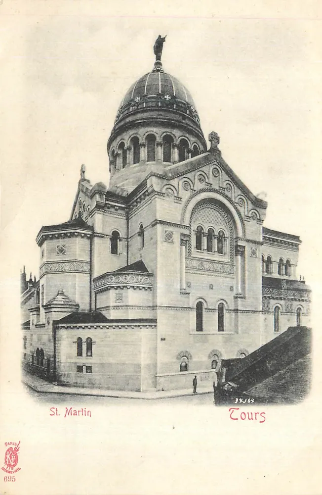 Kościół św. Martyna — Tours — wydawca Paris, nr 695 - Awers