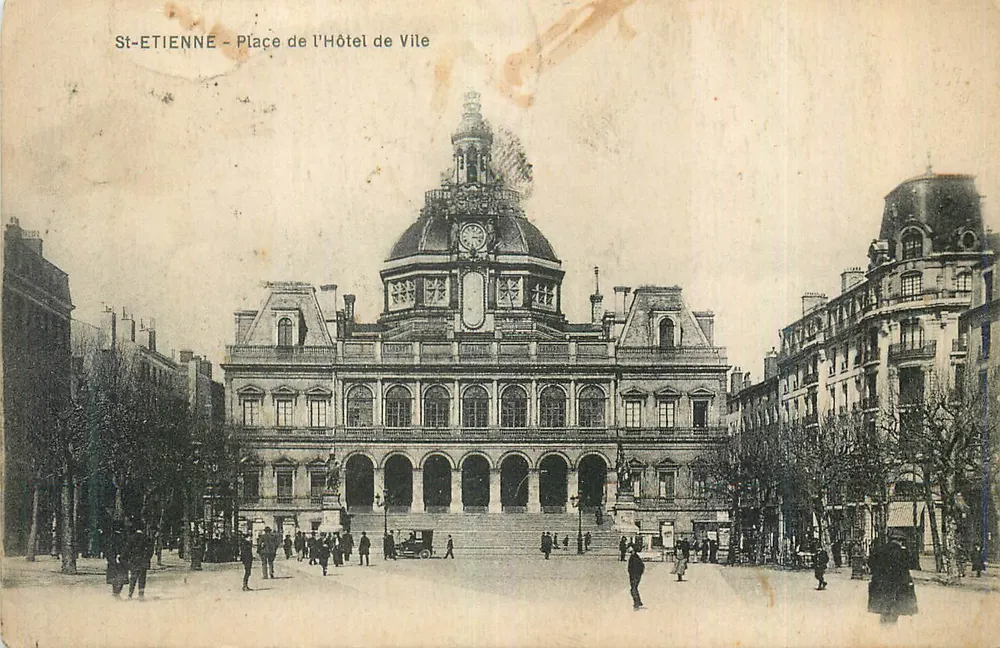 St-ETIENNE - Place de l'Hôtel de Ville - Vorderseite
