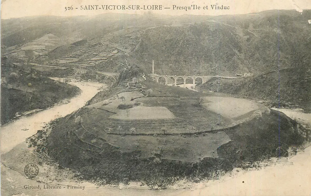 Saint-Victor-sur-Loire — Presqu'île et Viaduc — Girond, Libraire - Firminy - Vorderseite