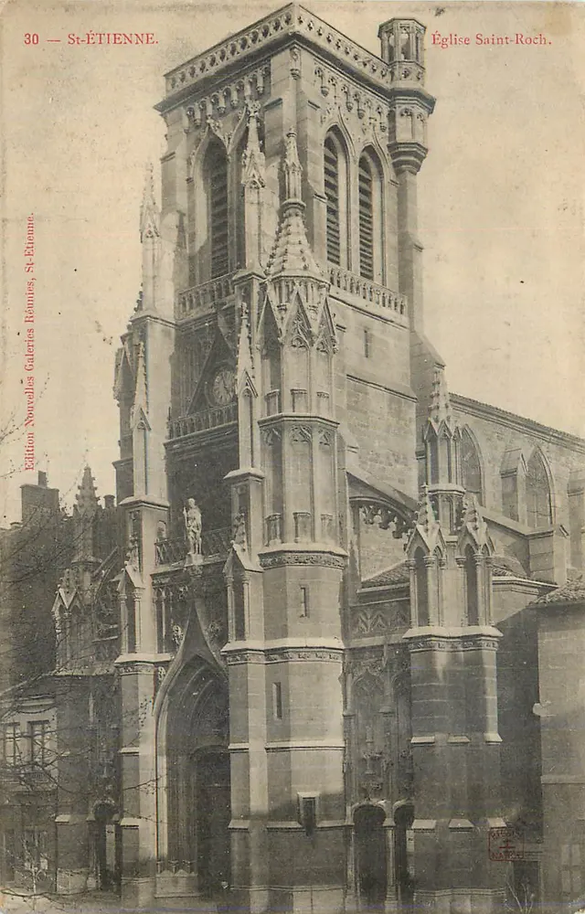 St-Étienne — Igreja de São Roque — Edição Nouvelles Galeries Réunies, St-Étienne, n°30 - Frente