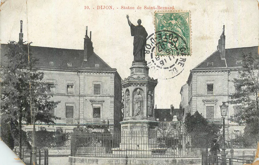Dijon - Estátua de São Bernardo — editor desconhecido, número de série 10 - Frente