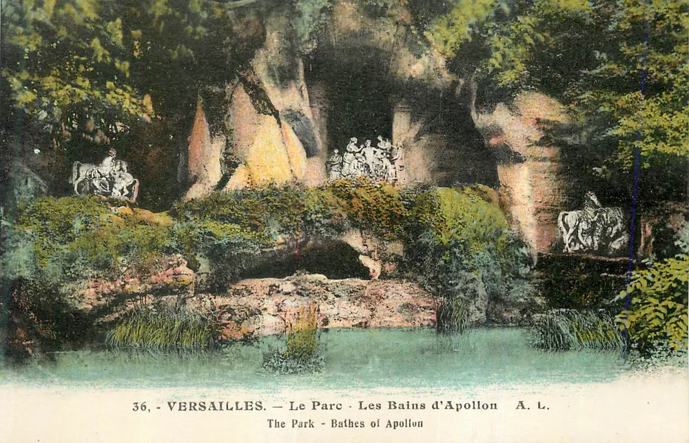 Versailles — O Parque — Os Banhos de Apolo — A. L. — n° 36 - Frente