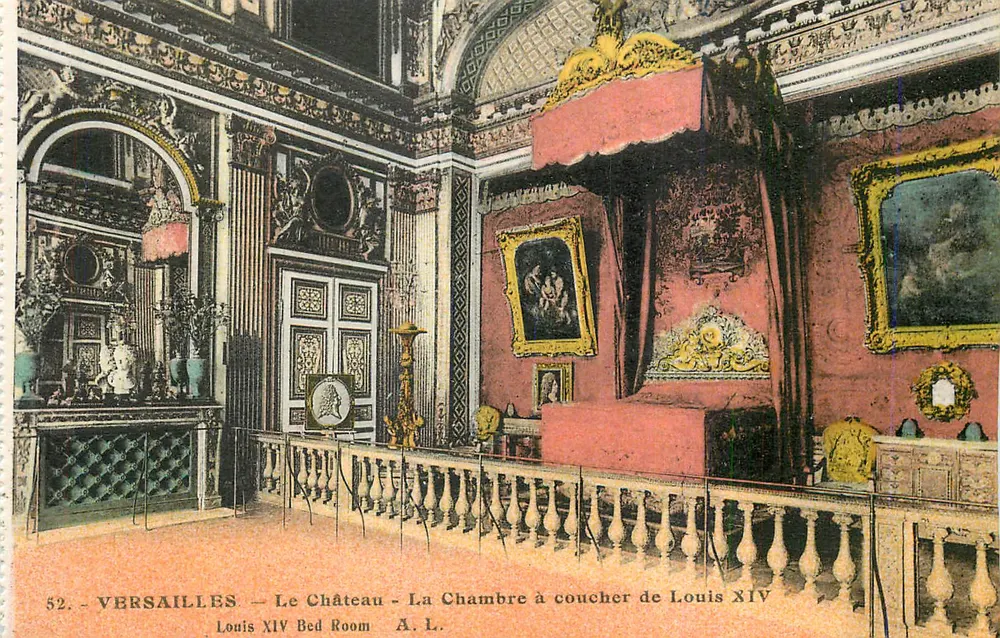 Versailles — Das Schloss — Das Schlafzimmer von Ludwig XIV — A.L. n°52 - Vorderseite
