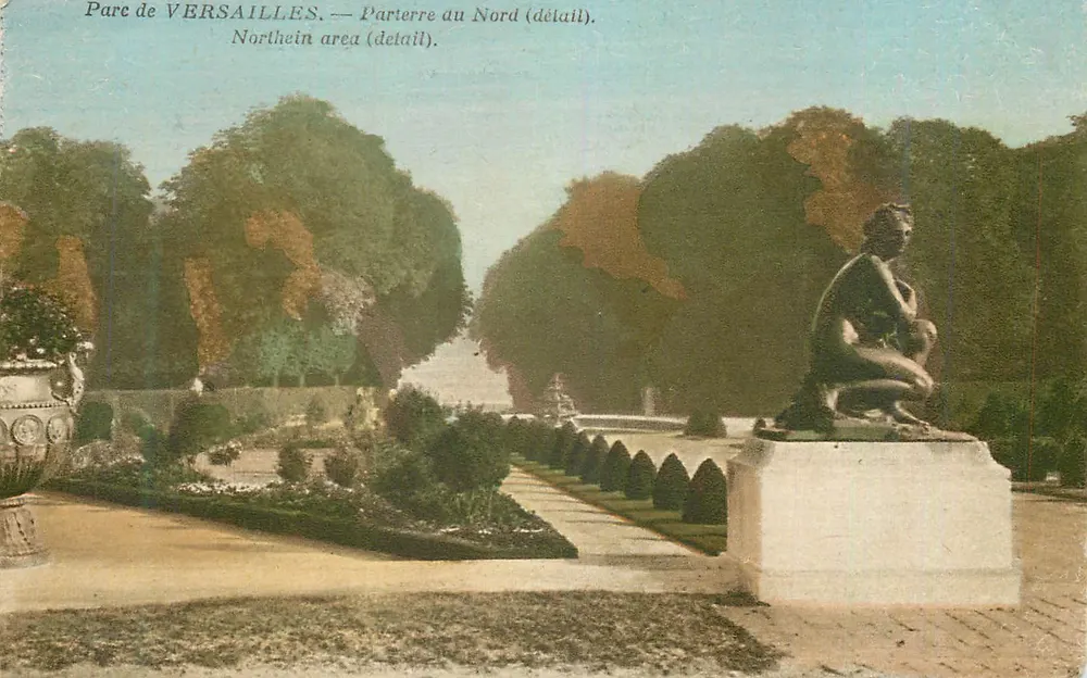 Parc de VERSAILLES — Parterre du Nord (détail) - Recto