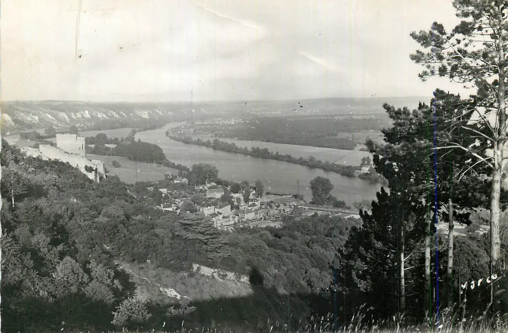 Vista panoramica della Loira — Castello di La Roche — editore Marco - Recto