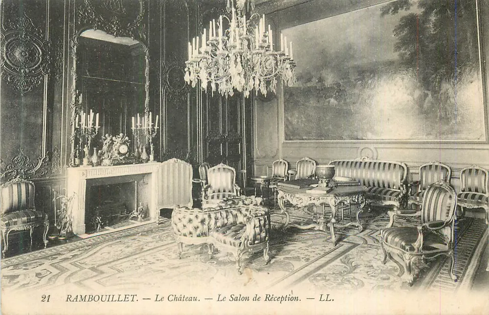 Rambouillet — O Castelo — O Salão de Recepção — LL. - Frente