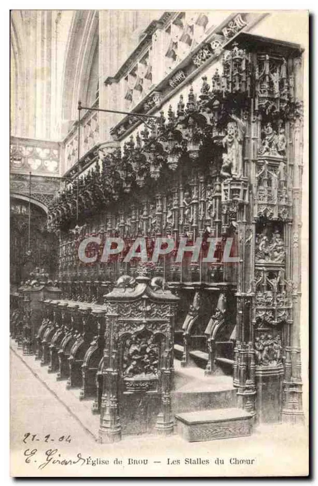 Kerk van Brou — De Koorbanken — E. Giraud - Voorkant
