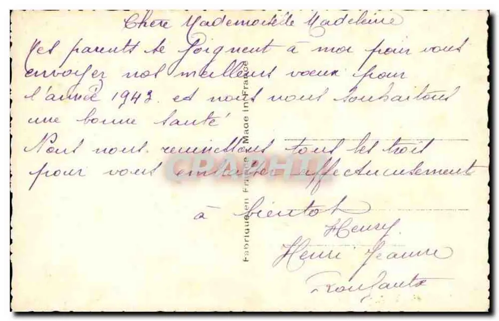 Lächelndes Kind — mit rosa Blumen — ARS 7756 - Rückseite