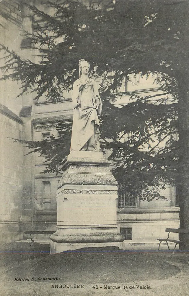 Angoulême — Statue der Marguerite de Valois — Ausgabe E. Constantin n°42 - Vorderseite