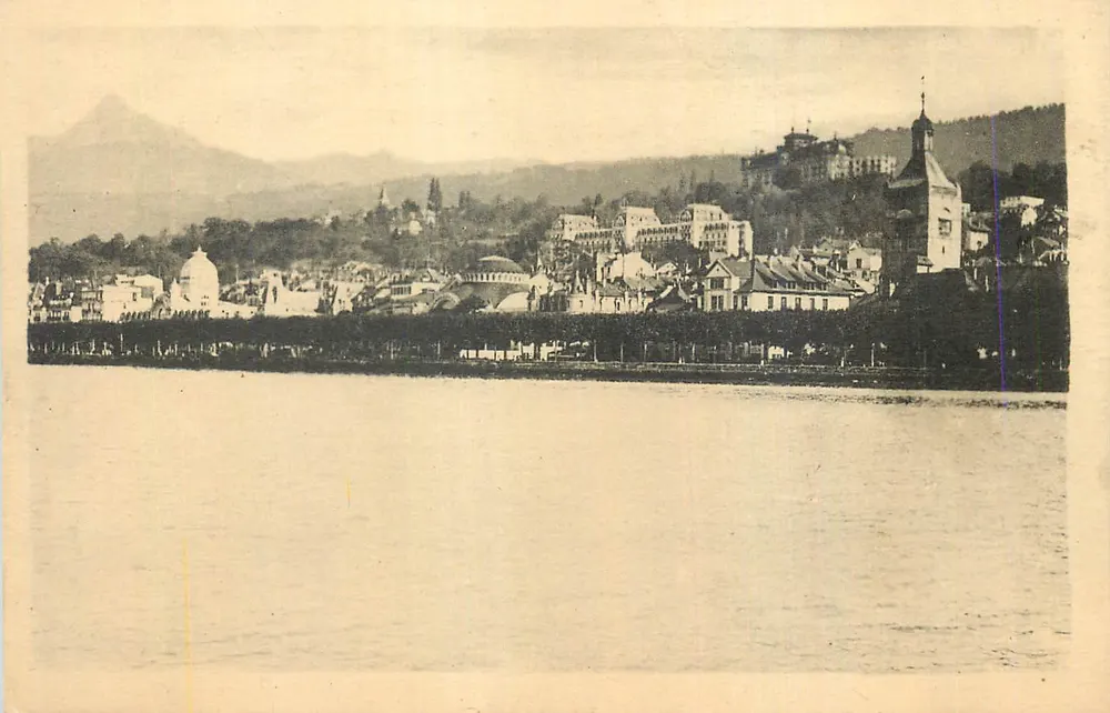 Vista da cidade de Vichy — editor não visível - Frente