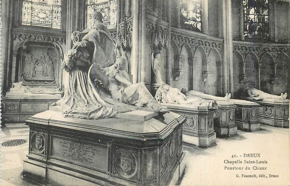 Chapelle Saint-Louis — Pourtour du Chœur — G. Foucault, édit., Dreux - Recto