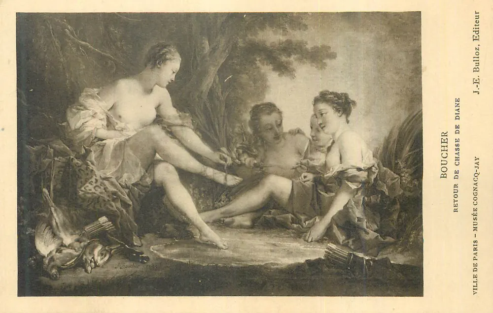 Rückkehr vom Jagd der Diana — Boucher — J.-E. Bulloz, Verleger - Vorderseite