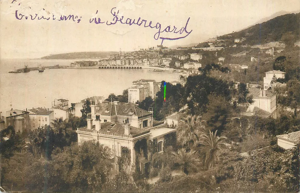 Vistas de Beaulieu-sur-Mer — Beaulieu — editor não visível - Frente