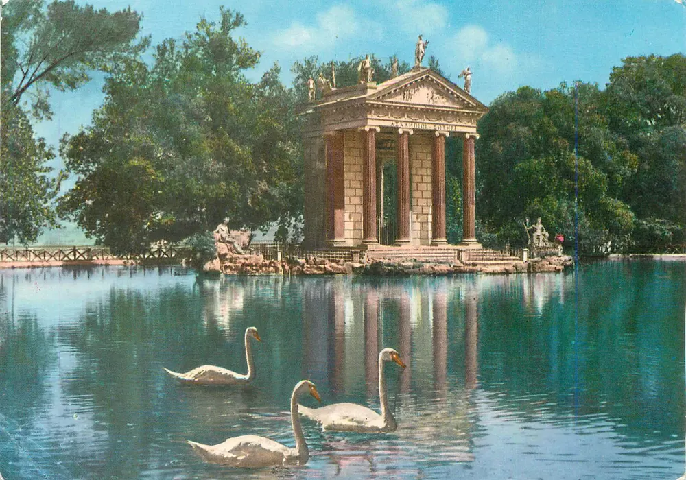 Sala Miłości — park Villa d'Este — wydawca nieodczytalny - Awers